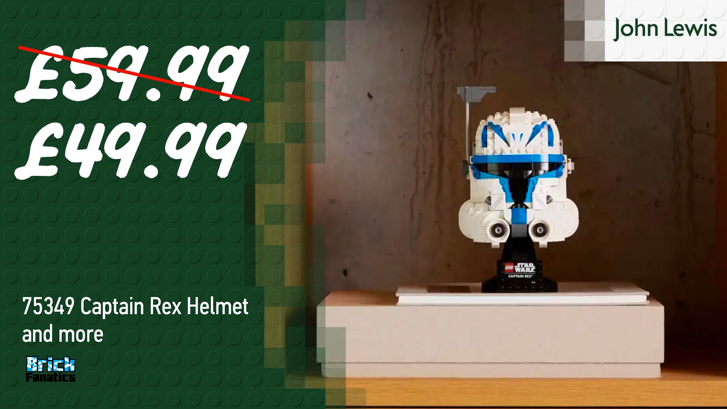 Every LEGO Star Wars helmet included in the huge John Lewis sale