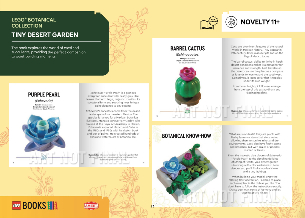 LEGO Botanical Collection Tiny Desert Garden pages 1024x732