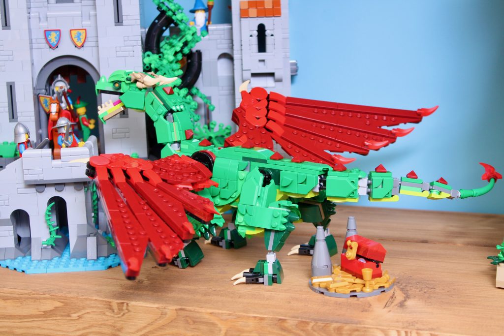 LEGO Creator 3 in 1 31161 Medieval Dragon 10305 Lion Knights Castle comparison 6 1024x683