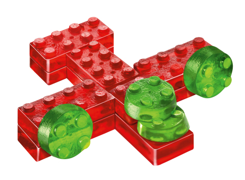 Jell-O Play channels LEGO bricks