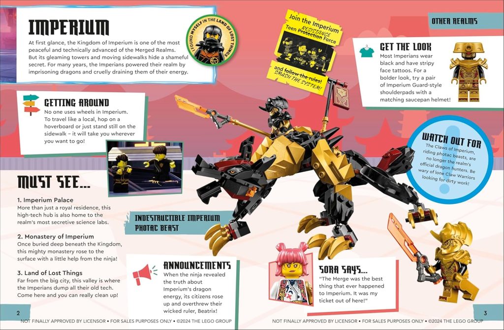 LEGO NINJAGO Dragons Rising Adventure Atlas Journey Through the World of NINJAGO preview pages 2 1024x670