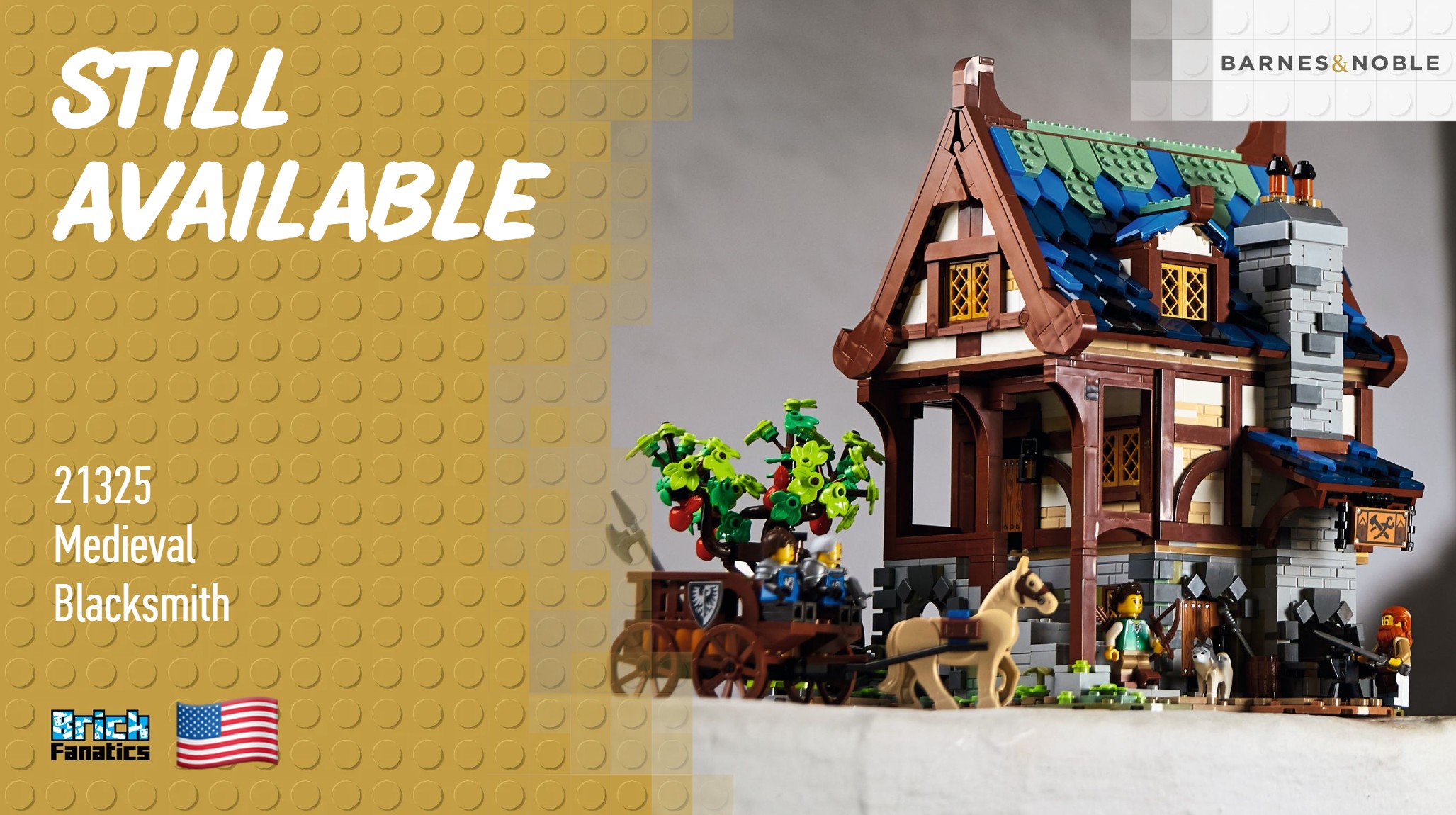 Still time to grab retired LEGO Ideas Medieval Blacksmith