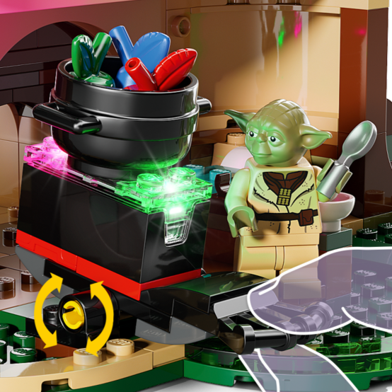 lego star wars yoda hut smart brick stand in 2