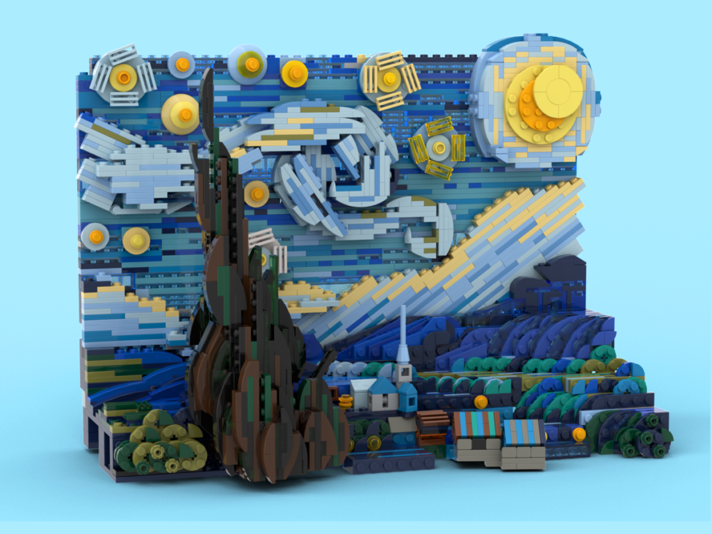 LEGO Ideas Vincent van Gogh The Starry Night 2