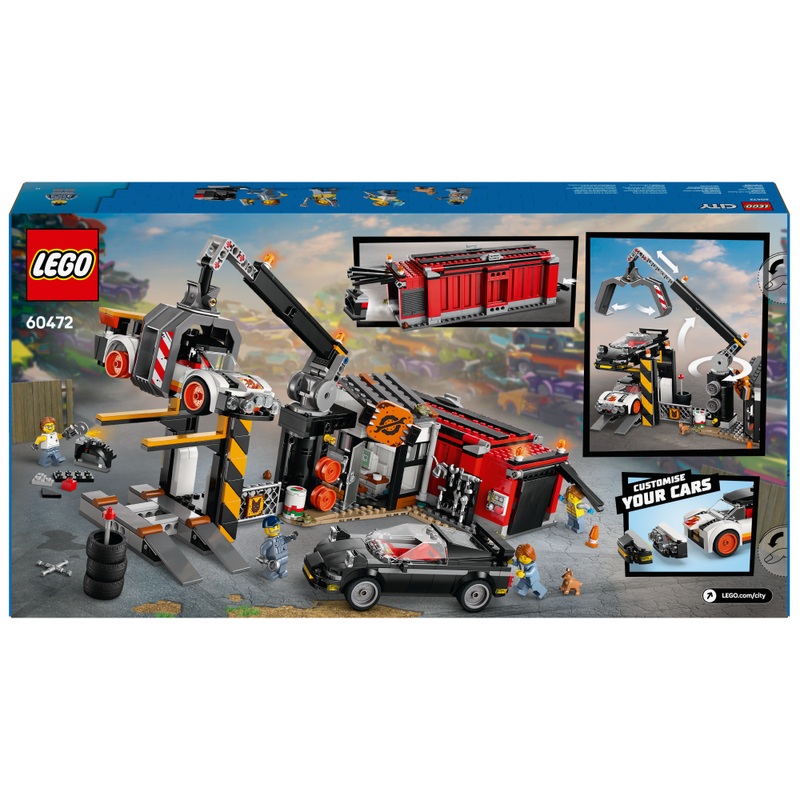 LEGO City 60472 Scrapyard box back