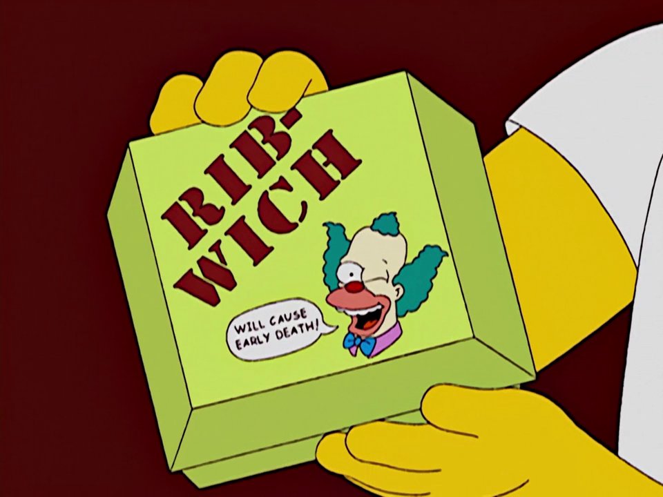 Simpsons Ribwich