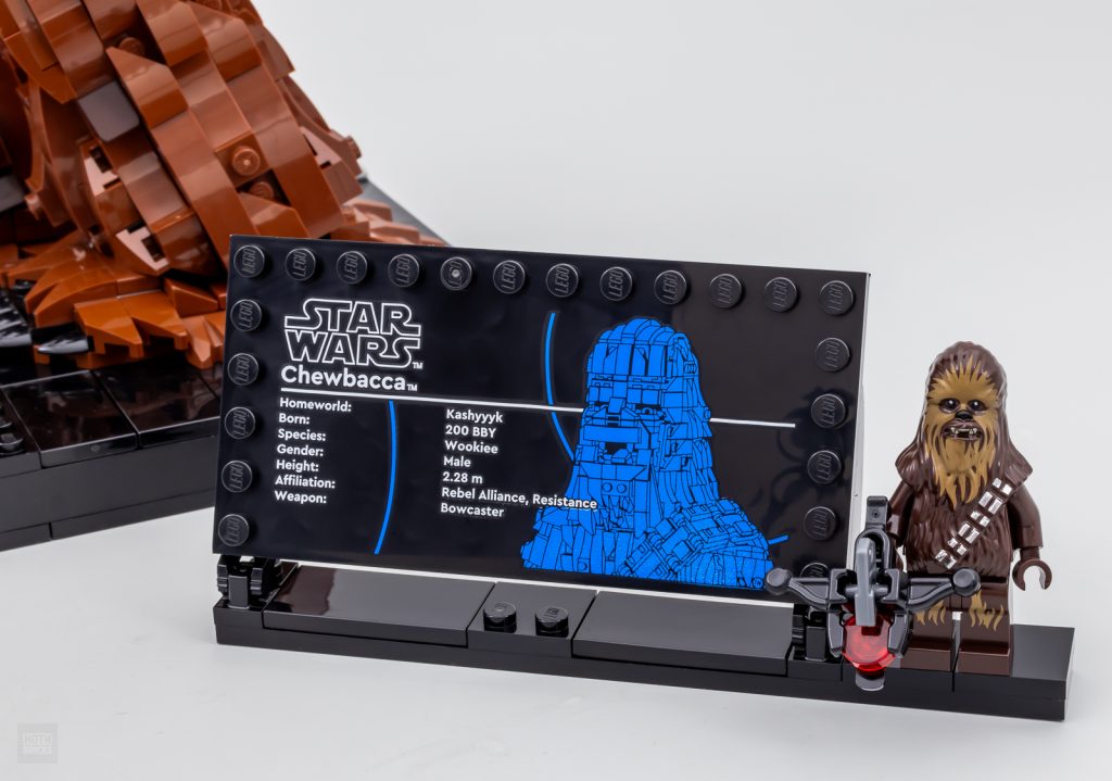 lego 75371 chewbacca hoth bricks review printed plaque 1024x719