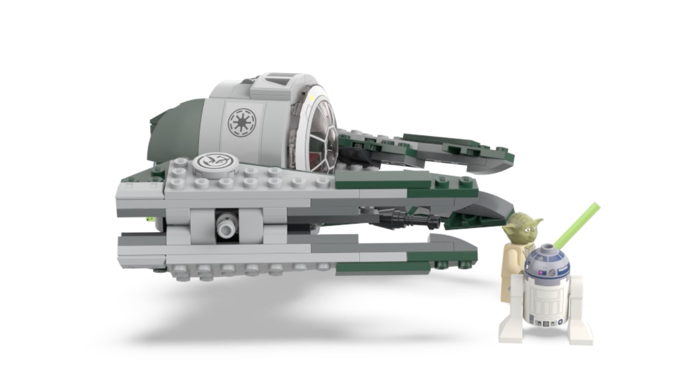 LEGO Star Wars 75360 Yodas Jedi Starfighter R2 D2 back printing